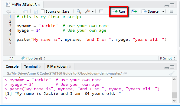 Chapter 1 Getting Started With Rstudio Stat160 R Rstudio Companion