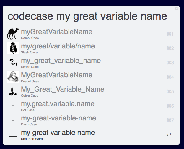 Naming Convention Styles 2