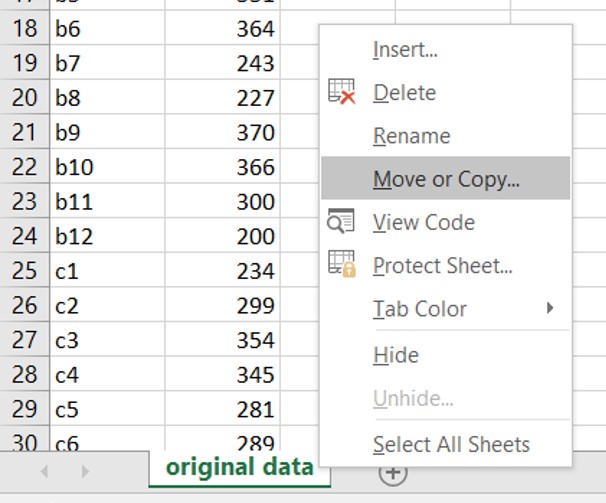 Een werkblad  kopiëren binnen een Excelbestand