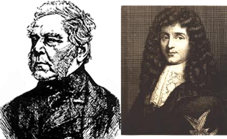 John Graunt (izquierda) y William Petty (derecha).