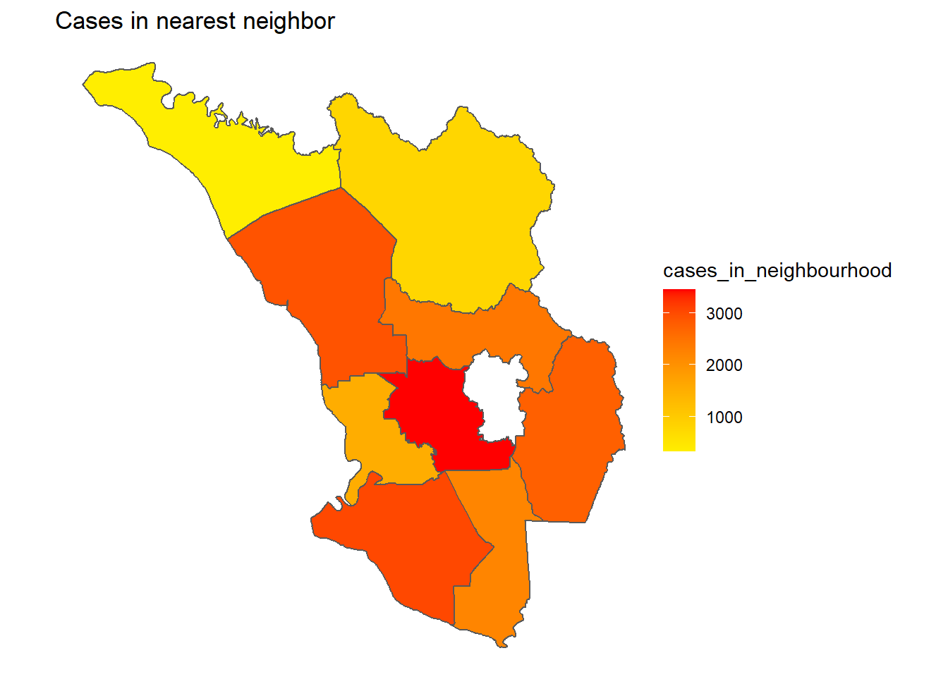 Cases of district network of neighbors