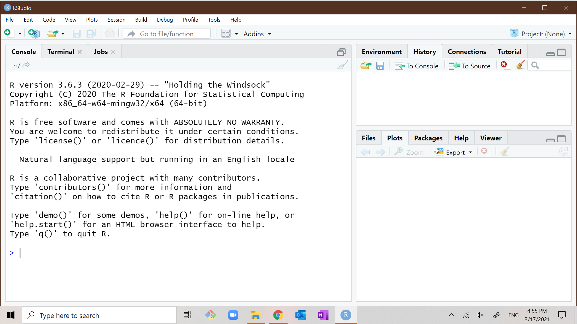 RStudio screen shot