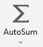 A screenshot of the Autosum button in Excel.