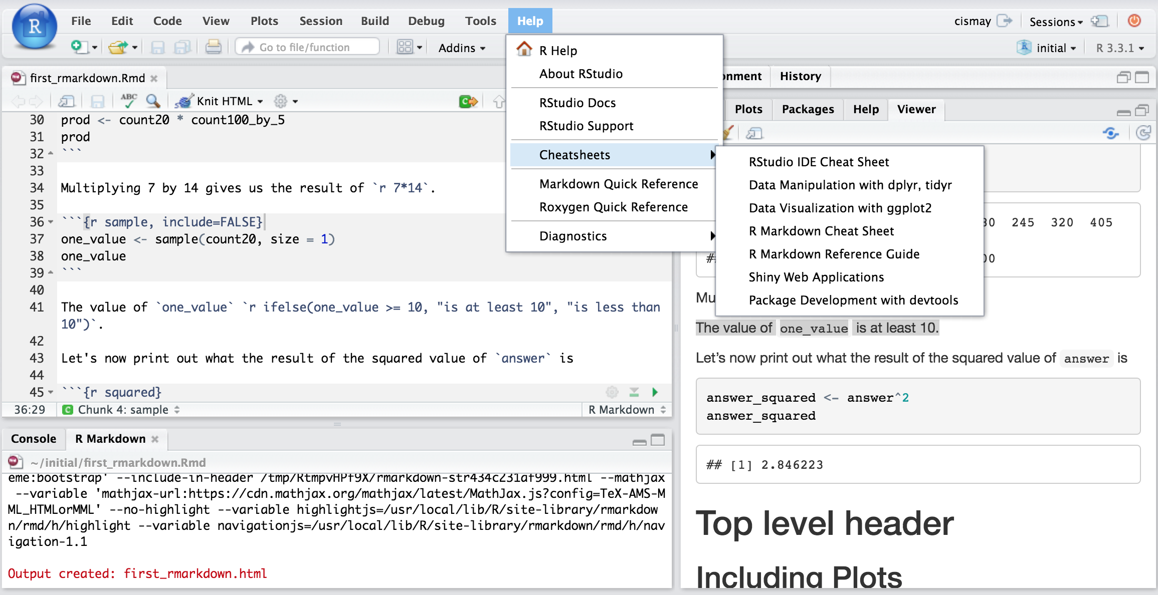 Что нужно сделать в первую очередь чтобы запустить новый проект в rstudio