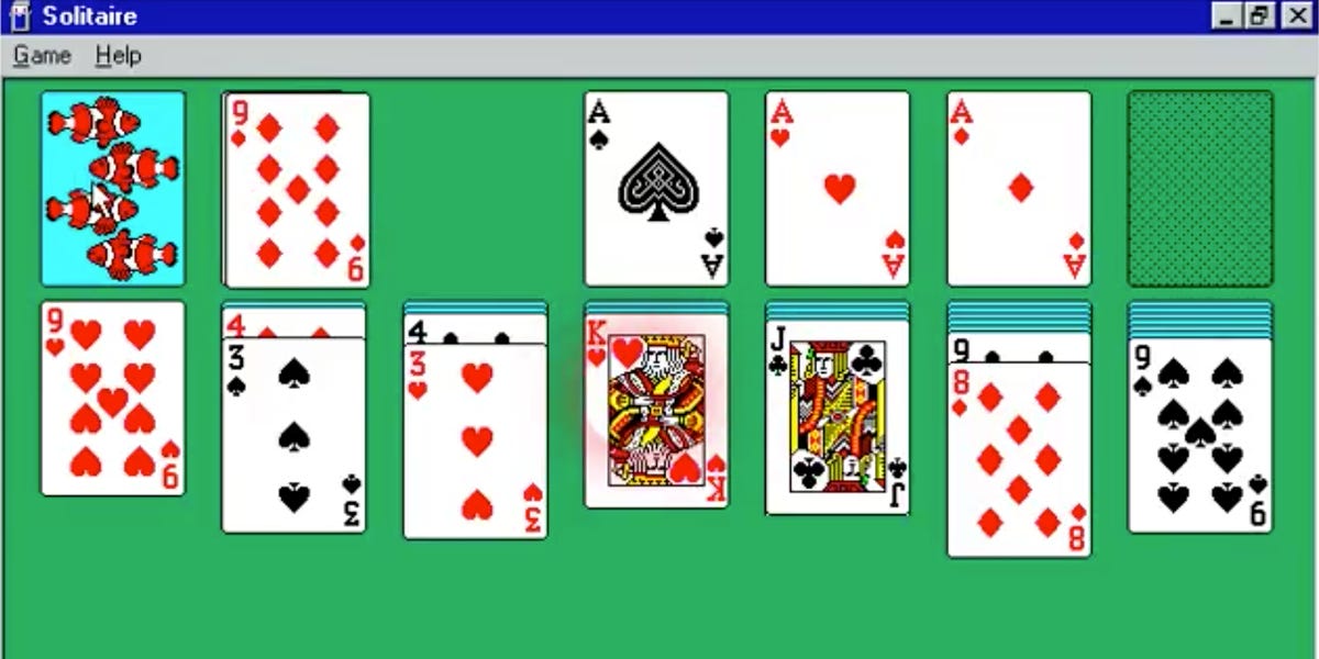 Solitaire is a Lonely Man's Game.