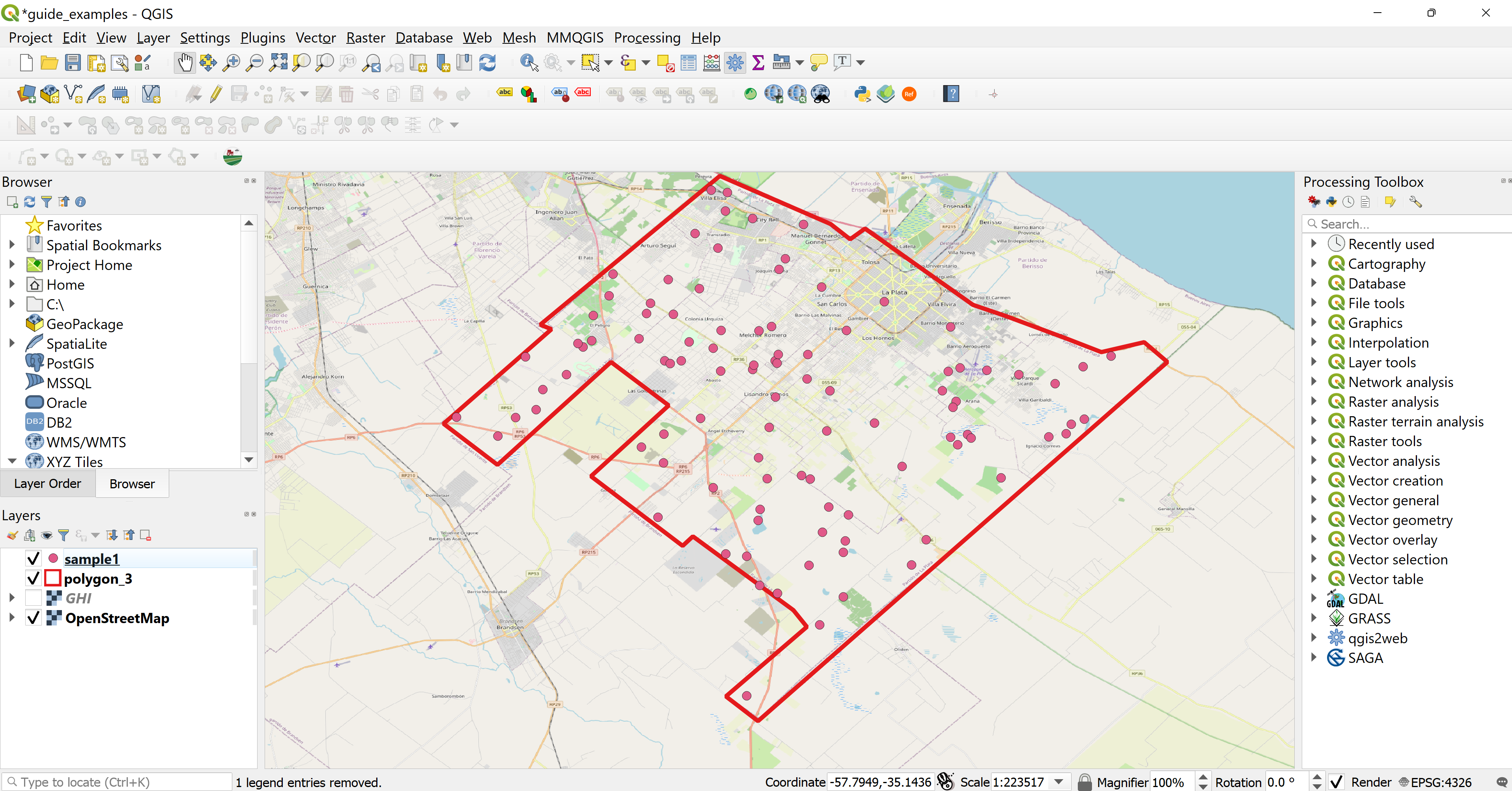 Random Points in Layer Bounds Output Layer in QGIS
