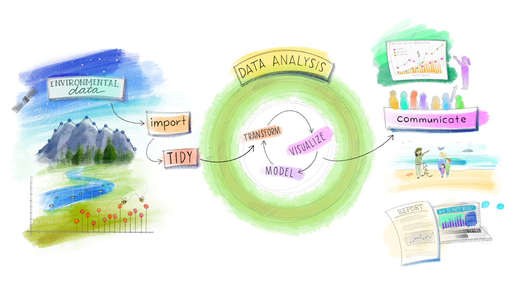 The Workflow Revisited. (Artwork by Alison Horst)