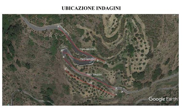 georeferenziazione Mappa Topografica Calabria e della Carta del Reticolo idrografico su Google Earth; geolocalizzazione del sito