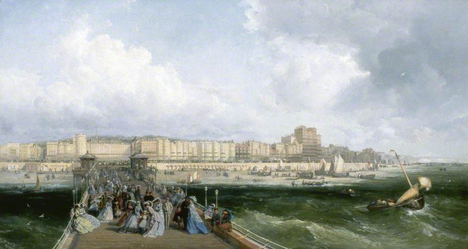 Brighton, East Sussex, from the West Pier (1870) James Webb