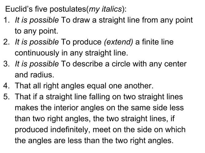 Euclids 5 Postulates