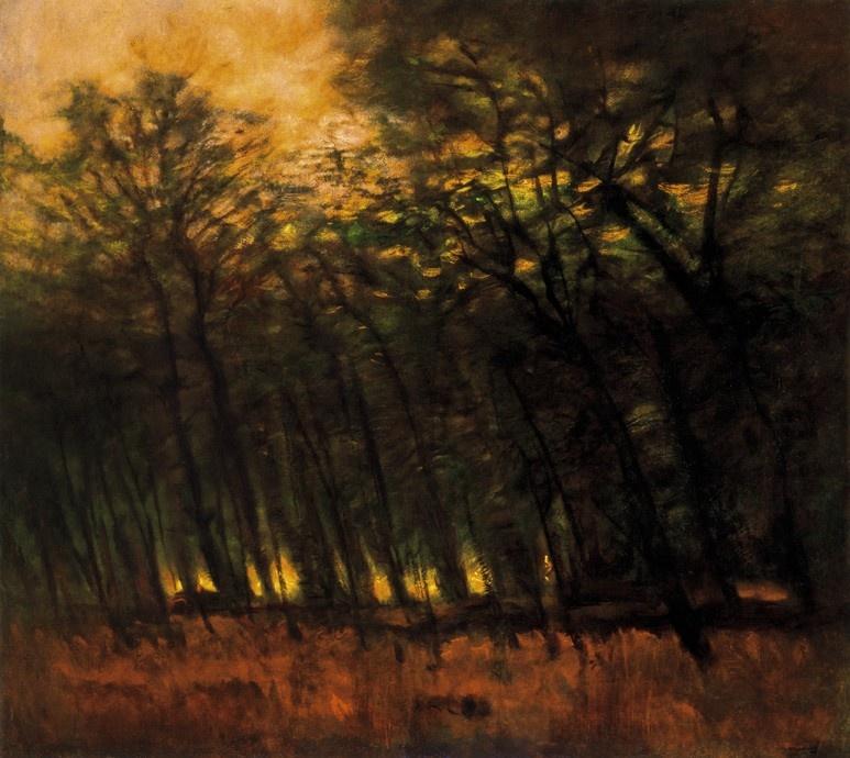 Fires in the Forest (1910) Laszlo Mednyanszky