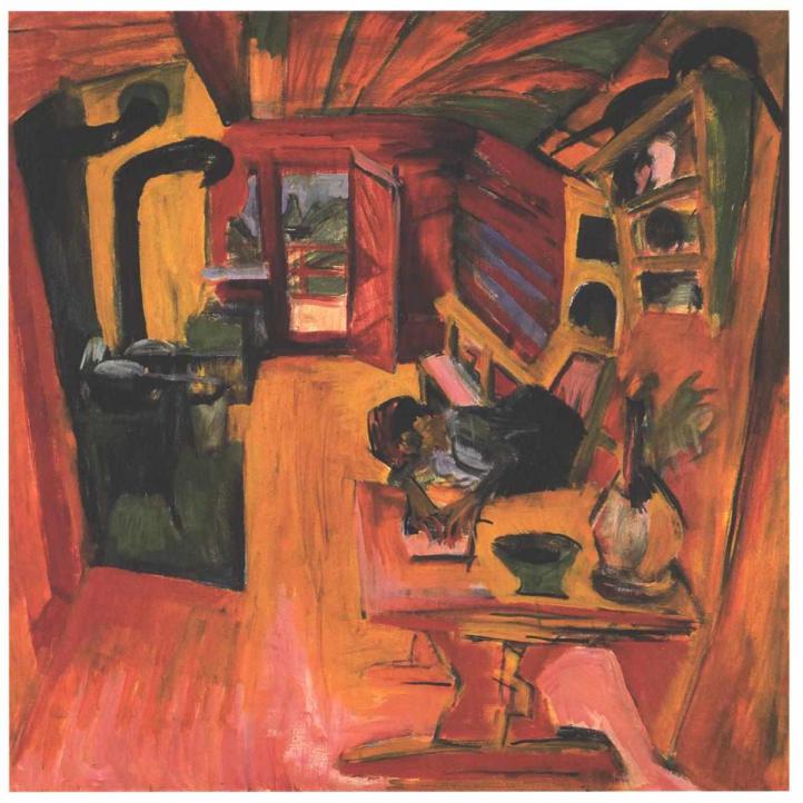 Kitchen in an Alpine Hut (XIX-XX cent.) Ernst Ludwig Kirchner