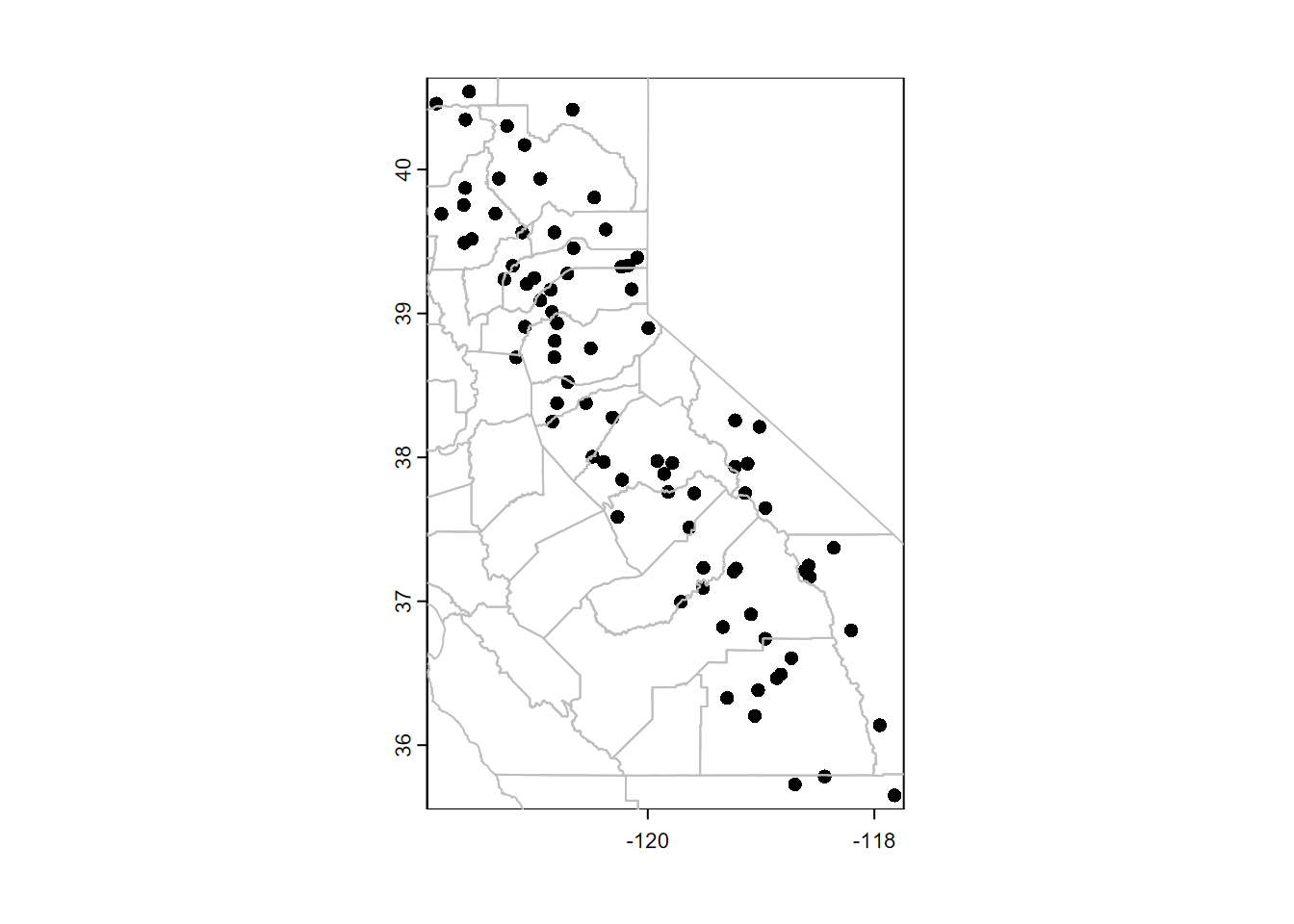 Plotting SpatVector data with base R plot system