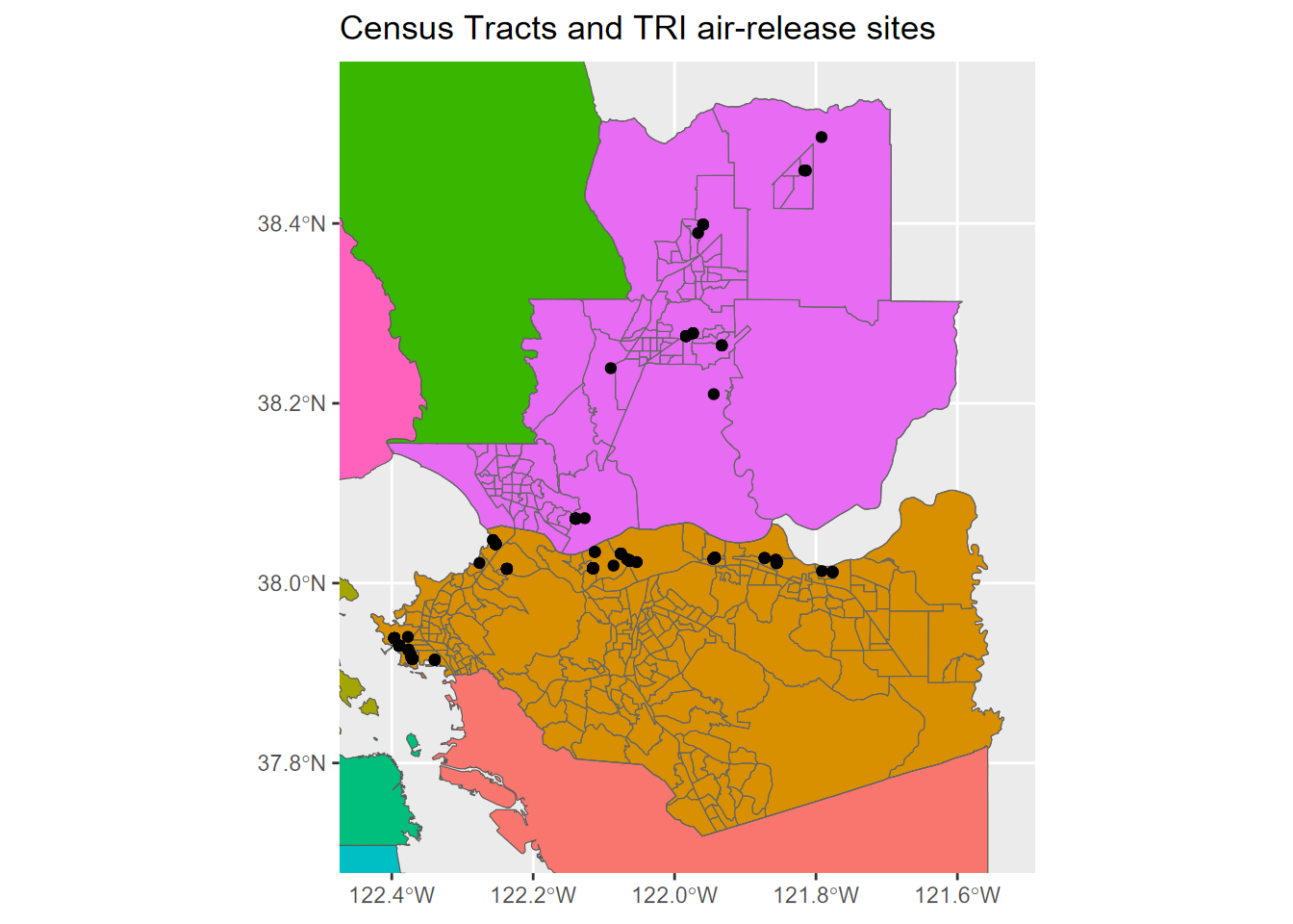 Using bbox to zoom into two counties