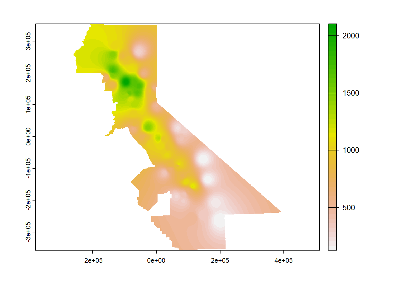 Nearest neighbor interpolation of precipitation