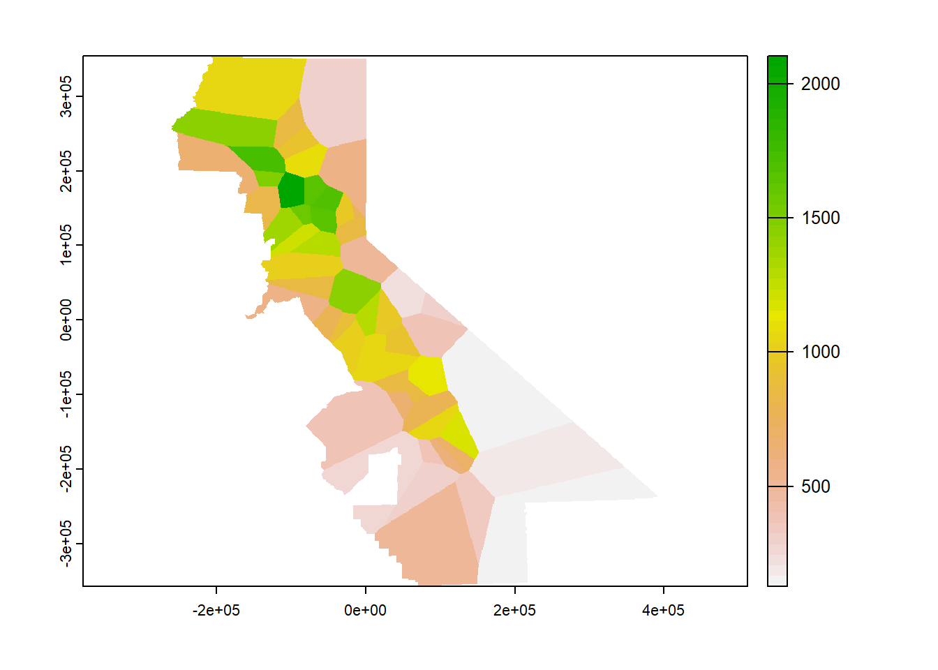 California counties simple features data in igisci package