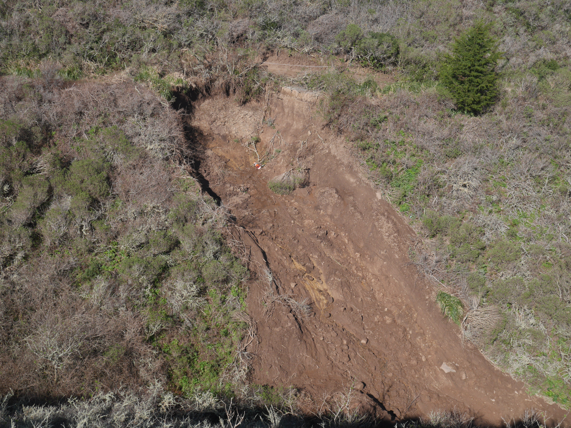 Landslide in San Pedro Creek watershed