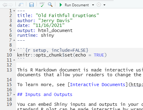 Shiny Document Editor