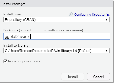 Installing multiple packages