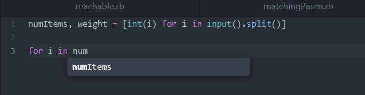 Autocomplete Function in Atom