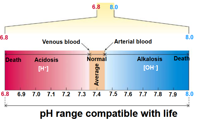 Range of pH Suitable for Life