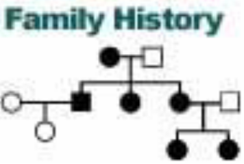 Three Generation Pedigree Chart of a Trait