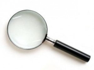 A magnifying glass