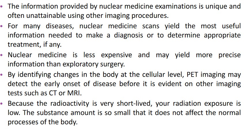 Pros of a PET scan