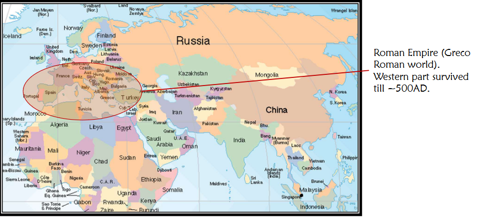 Rise of Roman Empire During 500 AD