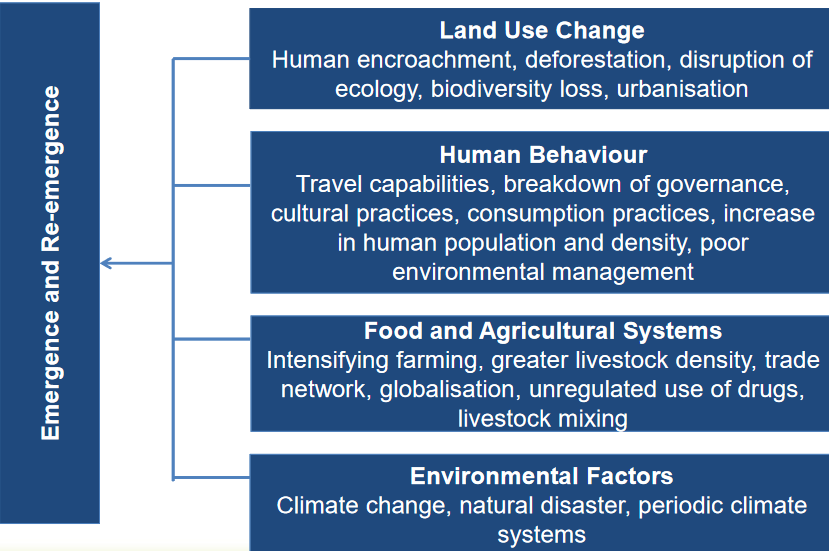 Some Drivers for the Emergence of Infectious Diseases