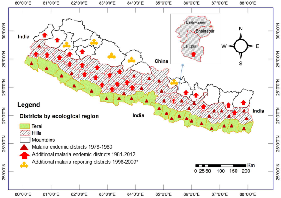 Topography of Nepal