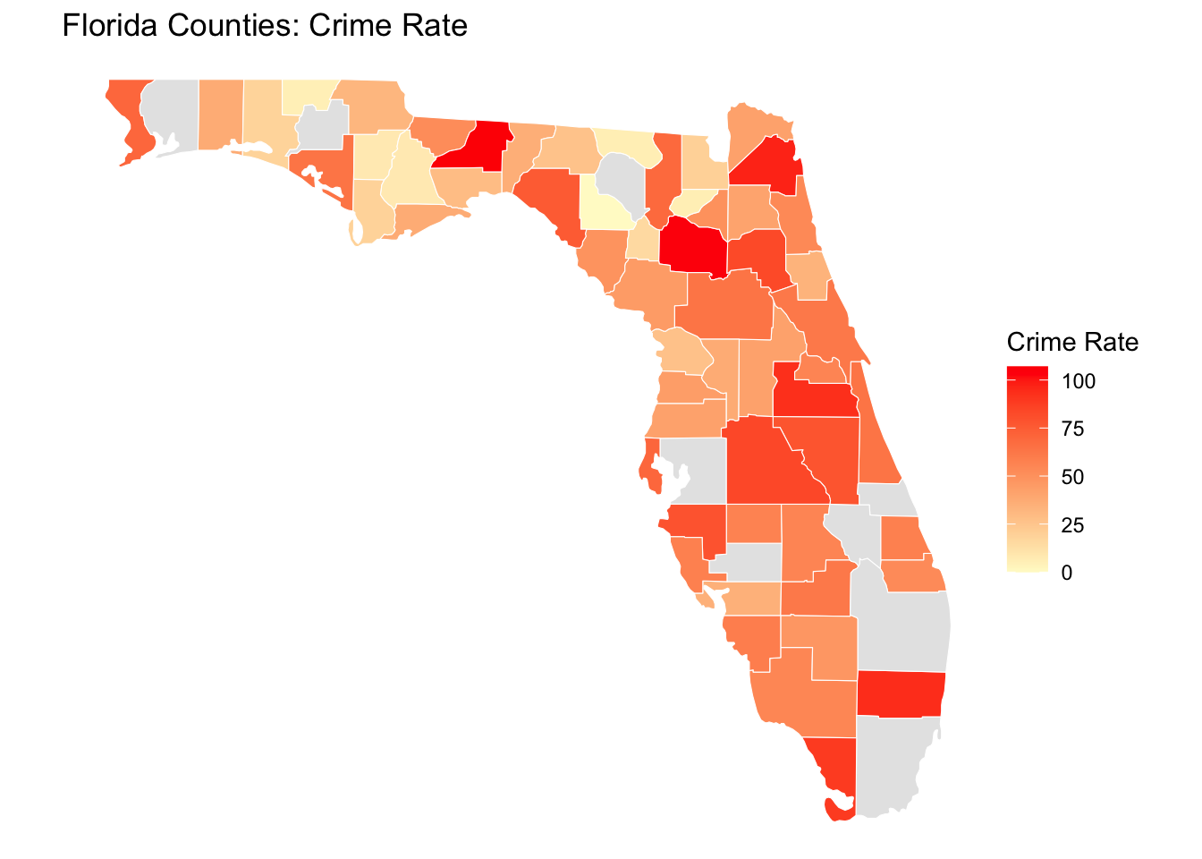 Florida Counties: Crime Rate