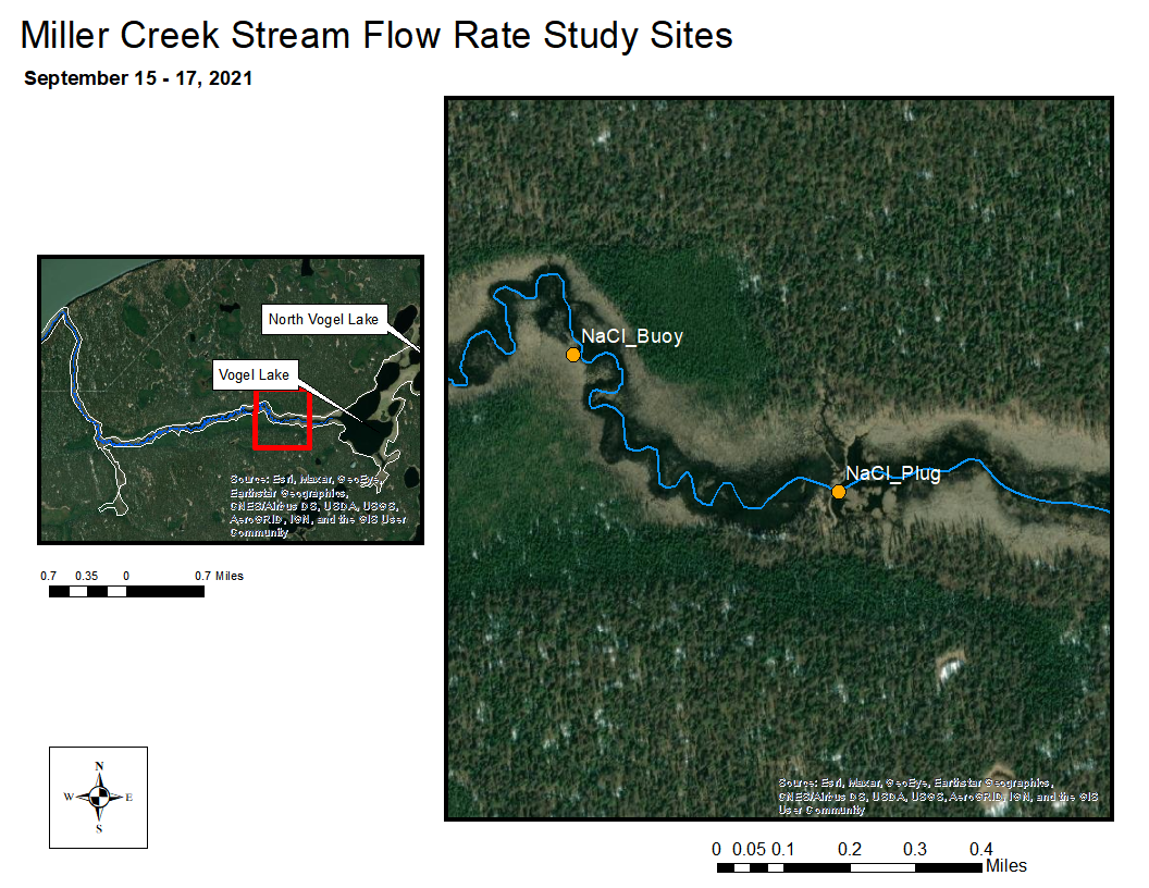 3 Miller Creek Discharge Flow Rate Miller Creek And Vogel Lake 