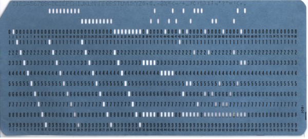 computer punch card
