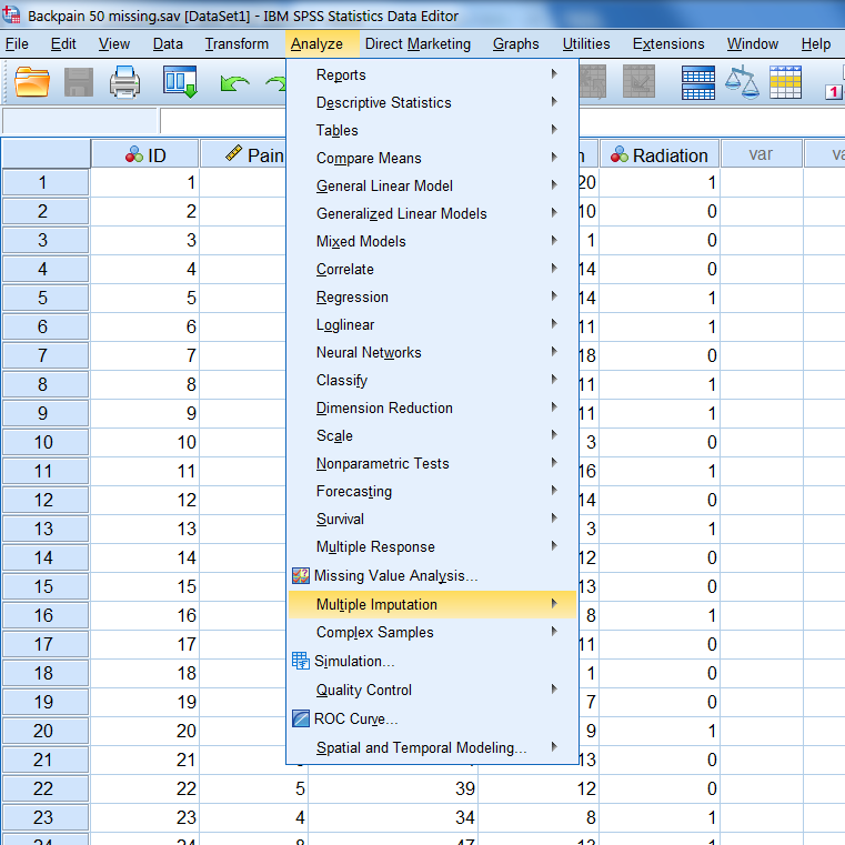 Chapter 1 Working With Spss And R Index Split