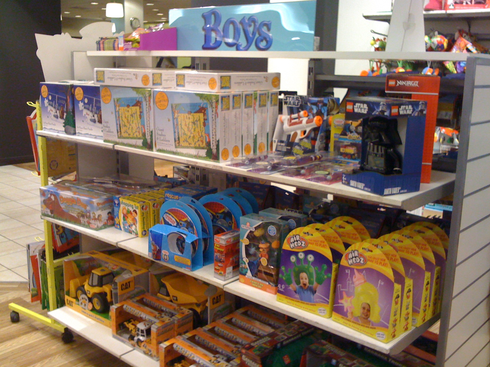 Store shelves filled with primary colors and boys’ toys.^[[Image](https://www.flickr.com/photos/janetmck/6826071252/in/photostream/) by [Janet McKnight](https://www.flickr.com/photos/janetmck/) is licensed under [CC BY 2.0](https://creativecommons.org/licenses/by/2.0/)]