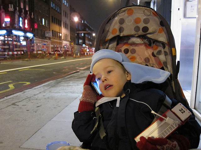 Babies often engage in vocal exchanges to help them practice language.