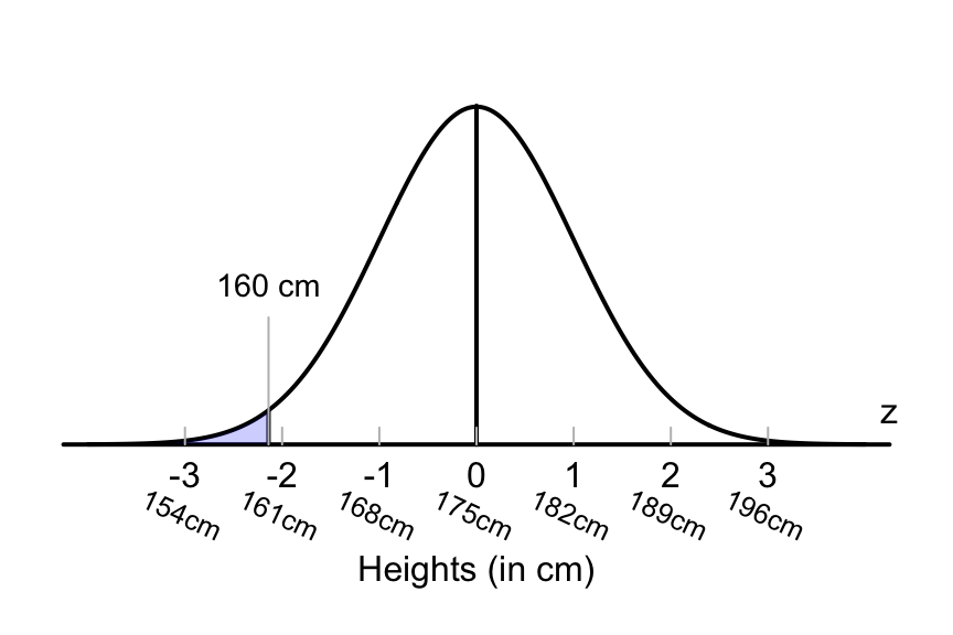 What proportion of Australian adult males are shorter than 160cm?
