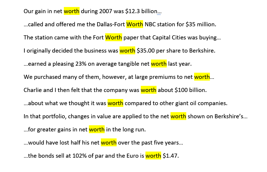 Instances of the word worth in 2007 letter