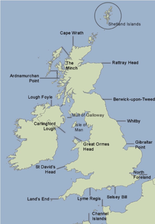 Met office inshore waters areas