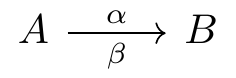 labels over and under the arrow