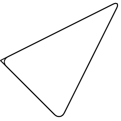 triangle vs. pseudo-closed triangle