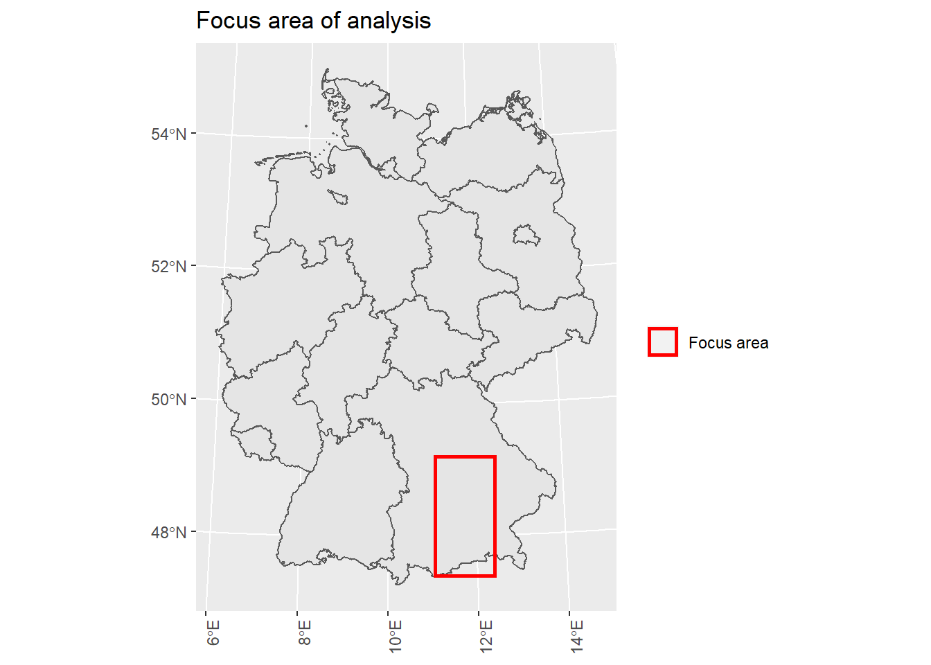 For computational reasons we will only focus on a subset of the tiles located in the state of Bavaria because it comprises high diversity in urban, suburban, and rural areas